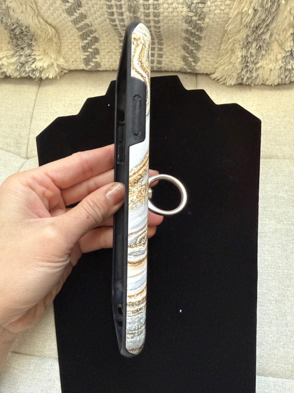 Burga Marble Swirl Gold Accent Phone Case (iphone11 promax) - Picture 6 of 10
